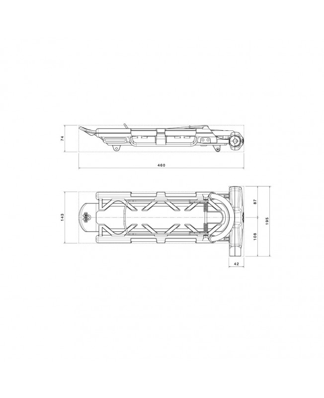 CANDADO EN U DE ALTA SEGURIDAD PARA BICICLETAS 145 X 277 MM