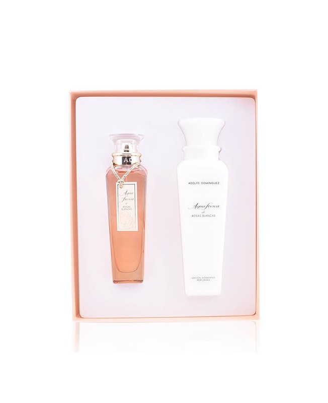 Set de Perfume Mujer Agua Fresca De Rosas Blancas Adolfo Dominguez (2 pcs)