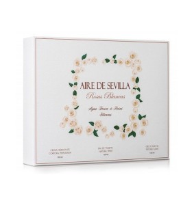 Set de Perfume Mujer Rosas Blancas Aire Sevilla (3 pcs)