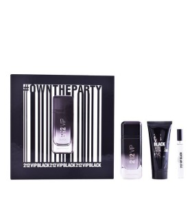 Set de Perfume Hombre 212 Vip Black Carolina Herrera (3 pcs)