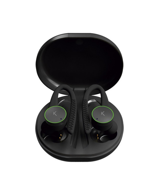 Auriculares Deportivos con Micrófono Sports Buds 400 mAh Negro