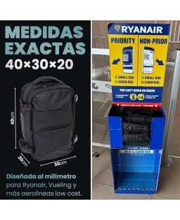 Mochila cabina al vacio 40x30x20 con bomba  Maxx Patt 